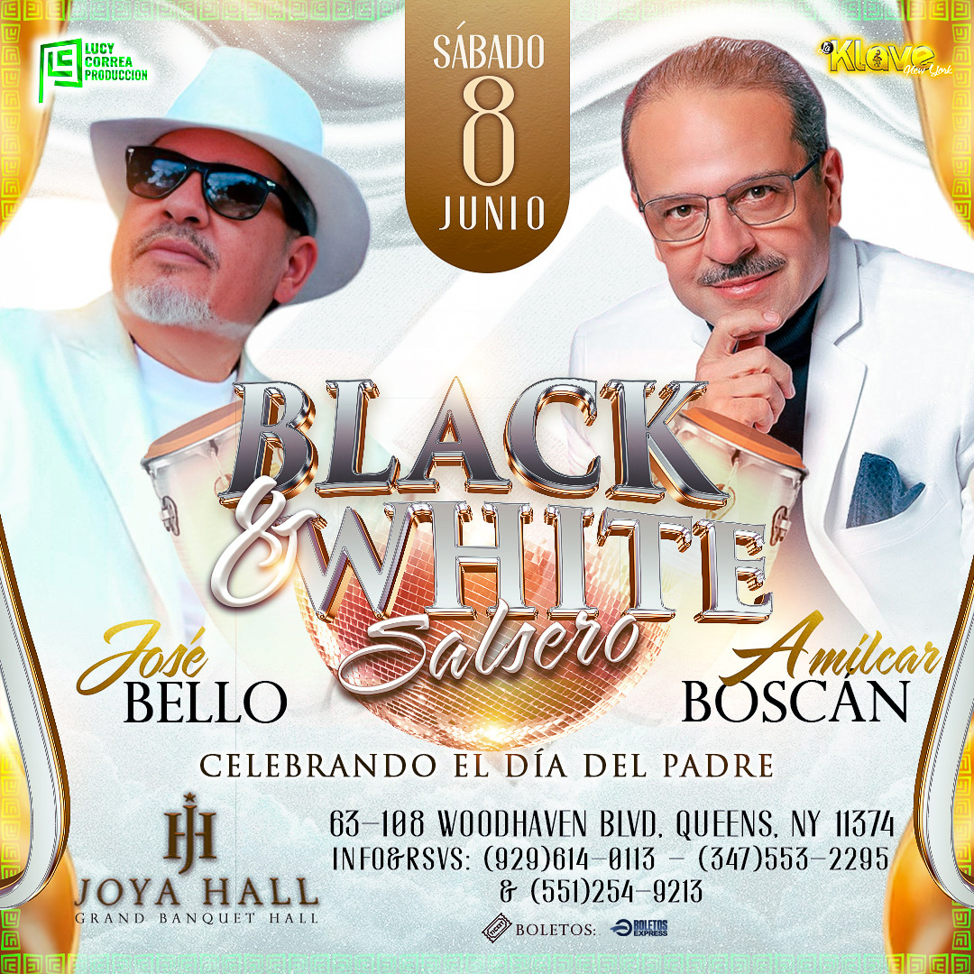 Jose Bello y Amilcar Boscán - Black & White salsero