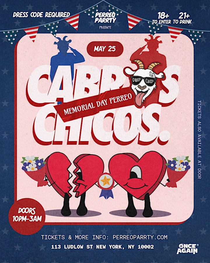 Cabros Chicos - Memorial Day PERREO - 18+ Latin & Reggaetón Dance Party
