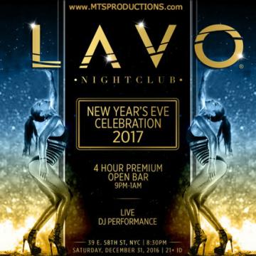 NEW YEARS EVE 2017 AT LAVO NYC