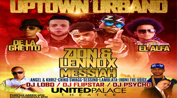 Buy tickets for Uptown Urbano - Zion & Lennox, Messiah & Friends Uptown Urbano - Zion & Lennox, Messiah & Friends