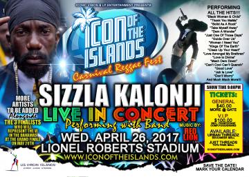 ICON OF THE ISLANDS - Sizzla Kalonji Live