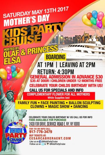 Kids Party Cruise Hosted By Olaf & Princess Elsa