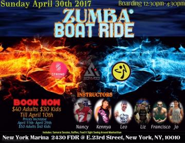 NY Fitness Boat Ride Featuring Zumba Session