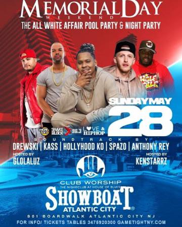MDW Showboat Atlantic City 2017 Pool Party & Night Party