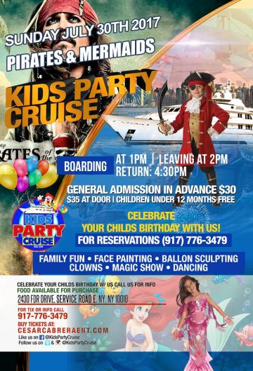 Pirates & Mermaids Edition Kids Party Cruise 