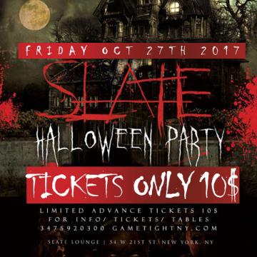 Slate NYC Halloween Party 2017