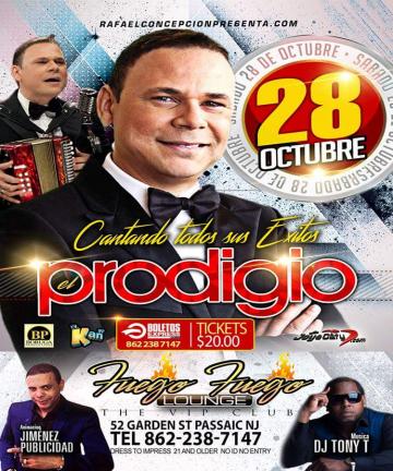 Buy tickets for El Prodigio El Prodigio