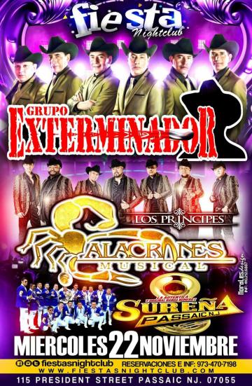 Grupo Exterminador, Alacranes Musical y Banda Surena