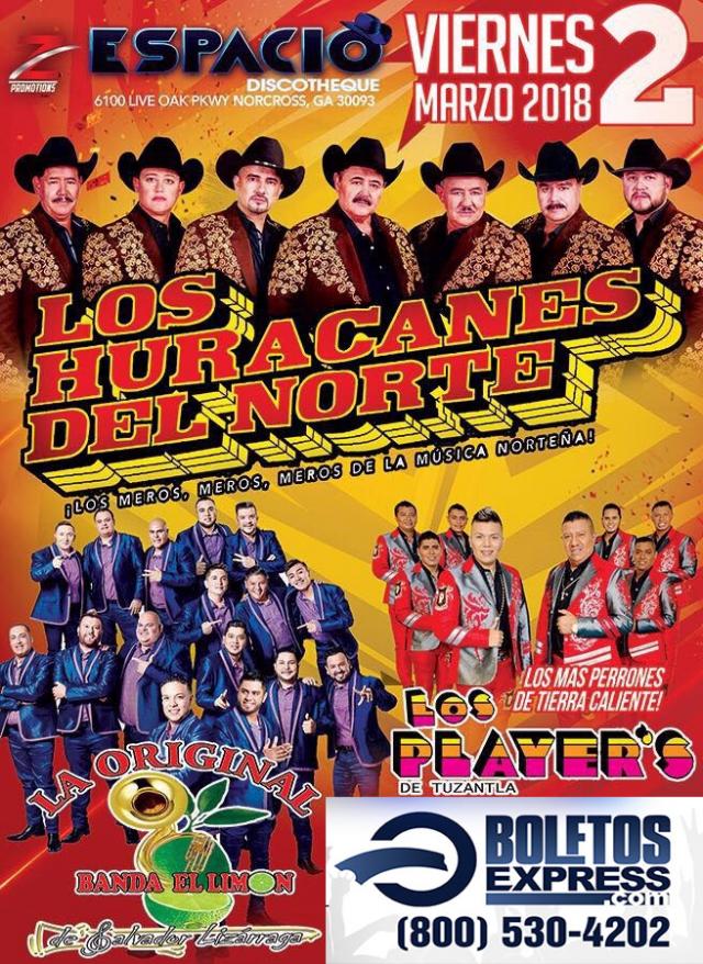 Los Huracanes Del Norte, La Original Banda El Limon & Los Player's