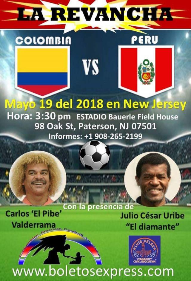 LA REVANCHA COLOMBIA VS PERU Tickets BoletosExpress