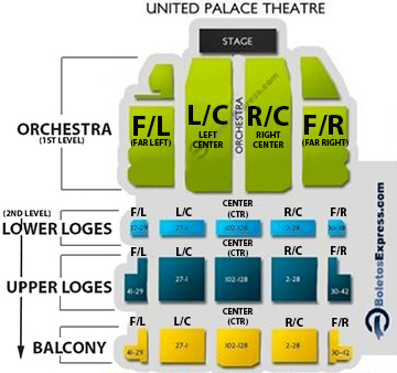 United Palace Theater Ny Seating Chart