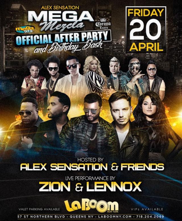 ALEX SENSATION MEGA MEZCLA  OFFICIAL AFTER PARTY AND BIRHTDAY BASH 