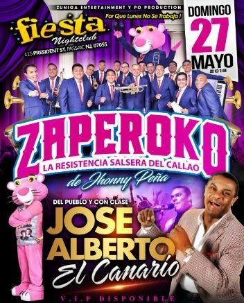 Jose Alberto El Canario & Orquesta Zaperoko en Passaic,NJ