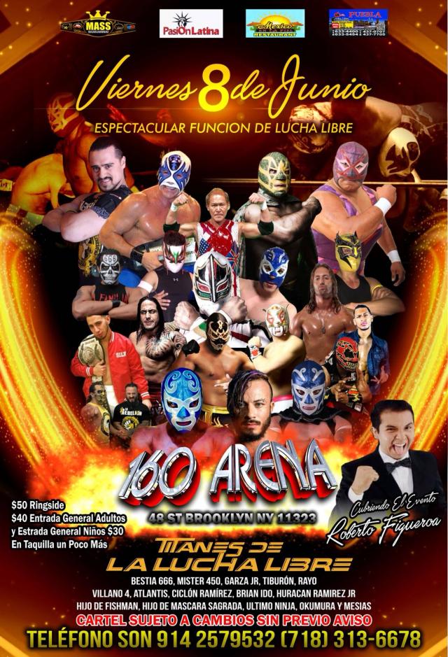 TITANES DE LA LUCHA LIBRE  ESPECTACULAR FUNCION DE LUCHA LIBRE