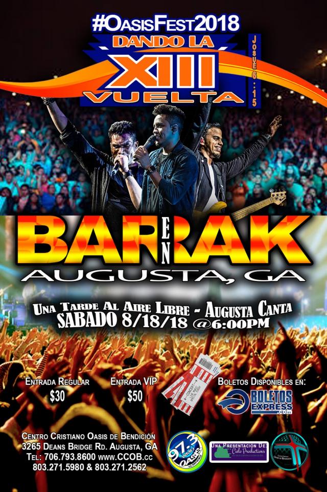 Barak en Augusta - Oasis Fest 2018