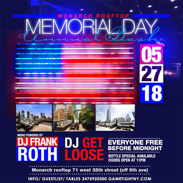 Monarch Rooftop Lounge MDW 2018 Everyone FREE (Gametight)