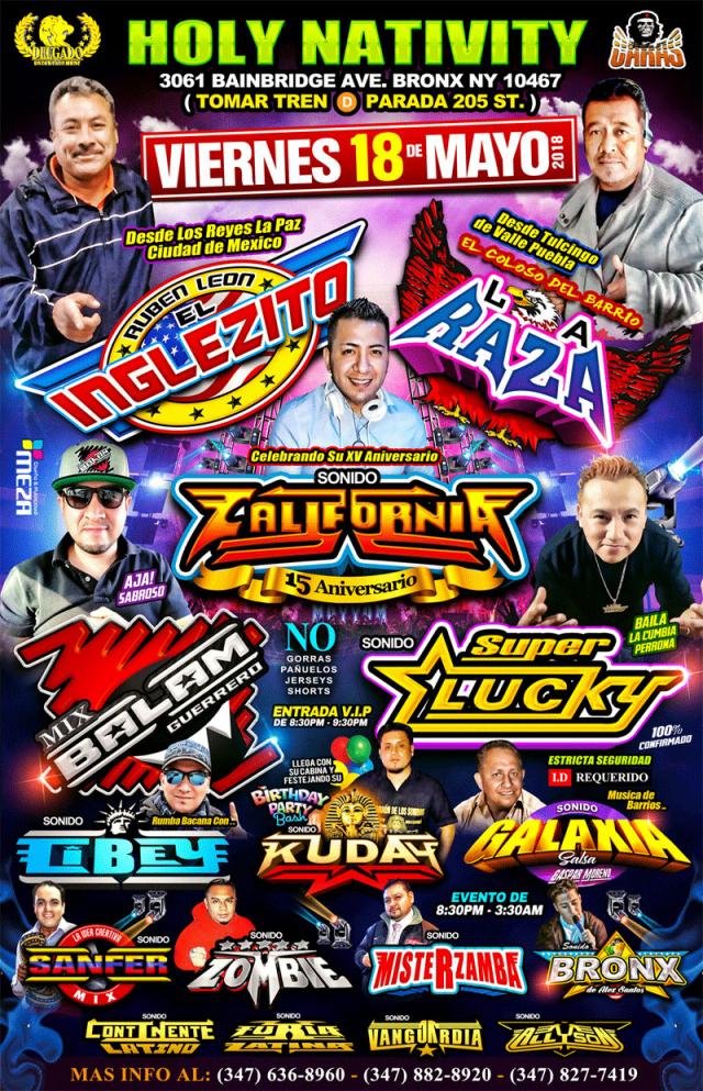 Buy tickets for SONIDO EL INGLESITO SONIDO LA RAZA SONIDO CALIFORNIA SONIDO EL INGLESITO SONIDO LA RAZA SONIDO CALIFORNIA