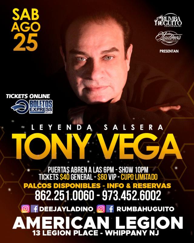 TONY VEGA - WHIPPANY NJ 