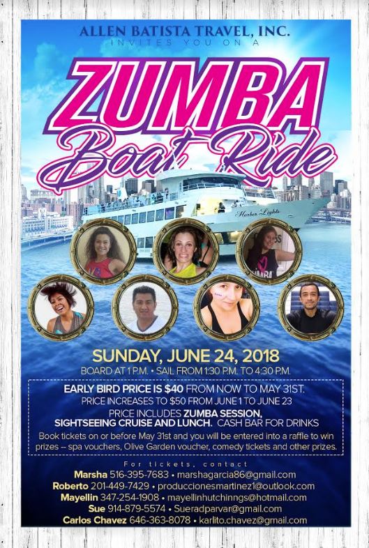 NY Fitness Session Featuring Zumba Boat Ride