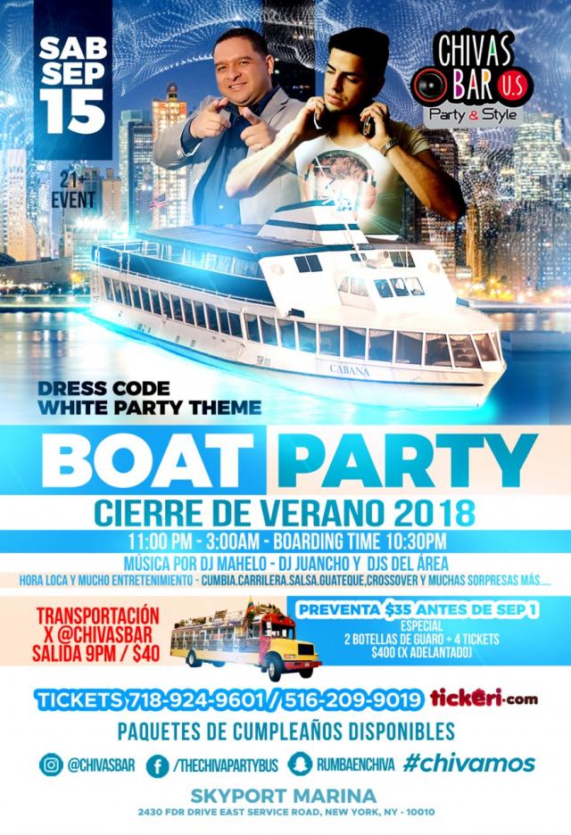  Boat White party - CIERRE DE VERANO 2018