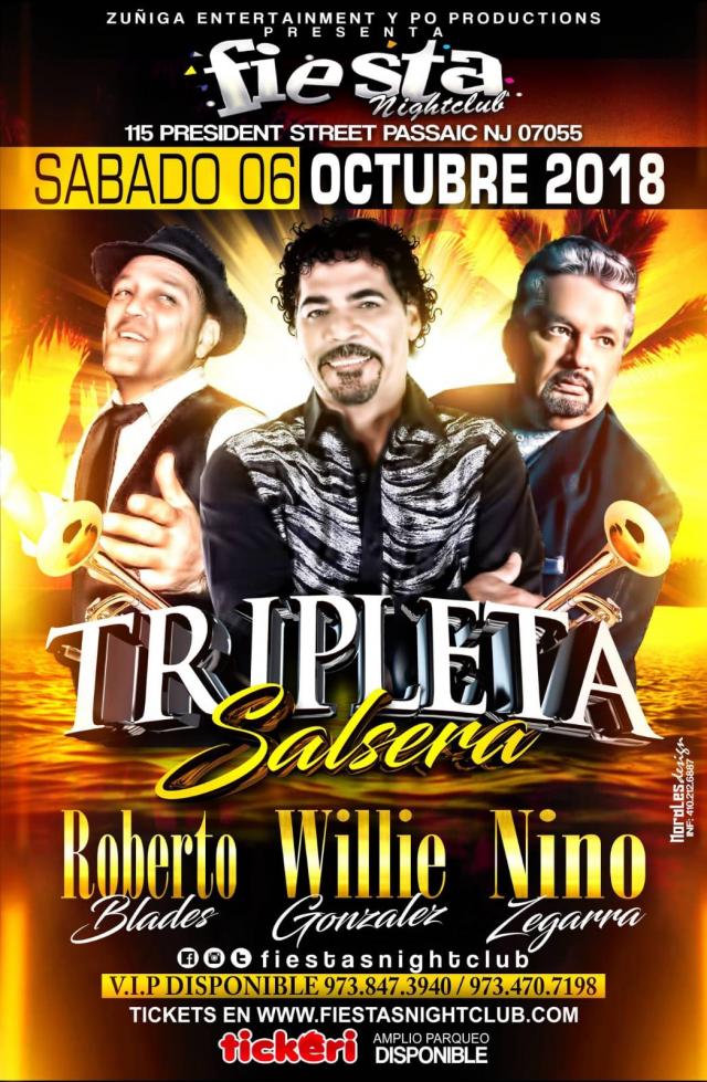 Buy tickets for ROBERTO BLADES, WILLIE GONZALEZ, NINO ZEGARRA ROBERTO BLADES, WILLIE GONZALEZ, NINO ZEGARRA