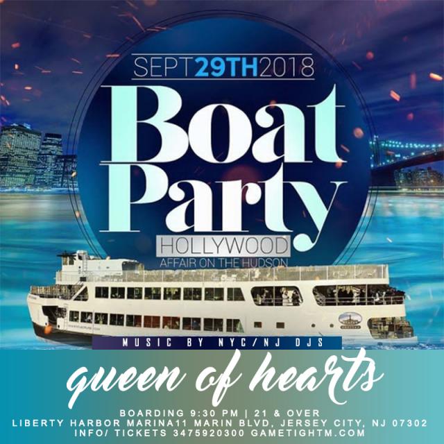 NJ Queen of Hearts Boat Party at Liberty Habor Marina 