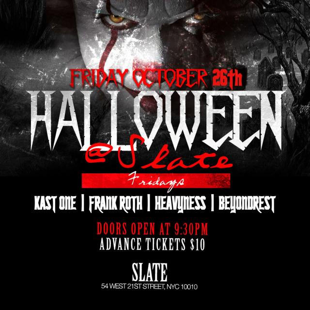 Buy tickets for Pre-Halloween party at slate Pre-Halloween party at slate