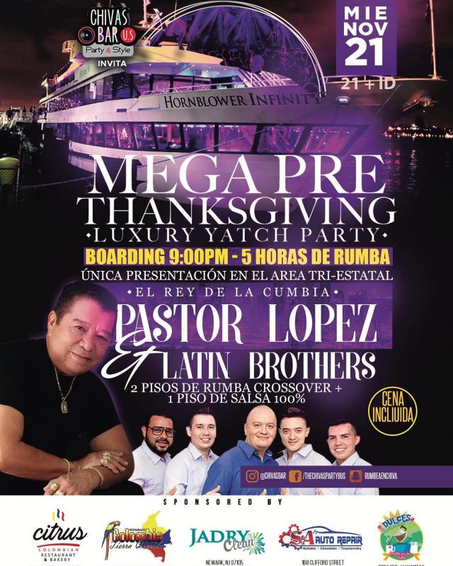 EL REY DE LA CUMBIA PASTOR LOPEZ  & LATIN BROTHERS