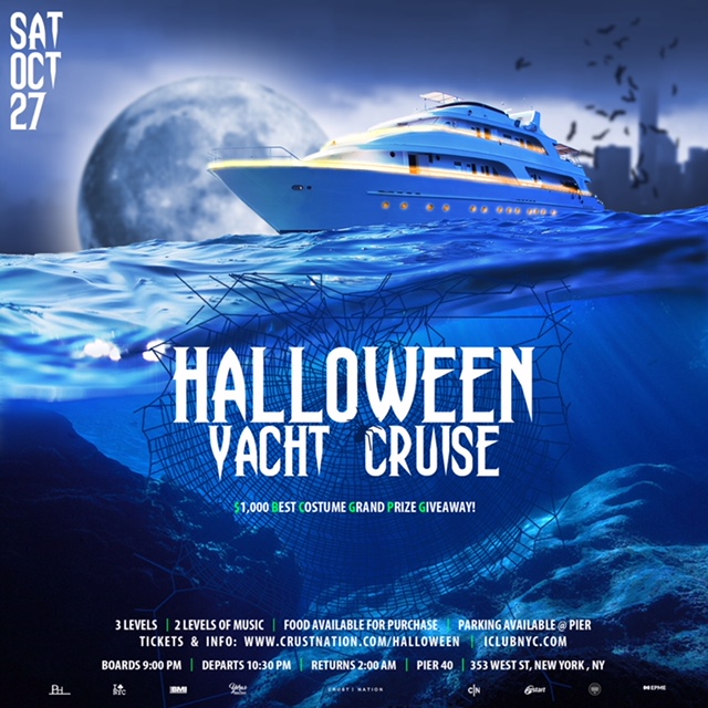NYC HALLOWEEN MASQUERADE BOAT PARTY - *FREE MASK*
