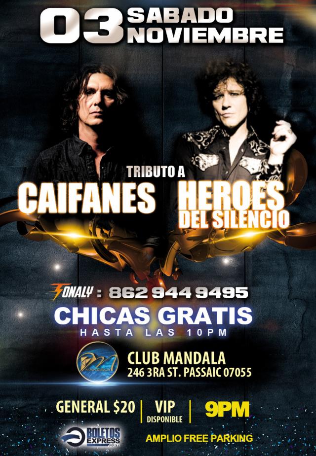 Buy tickets for TRIBUTO A CAIFANES Y HEROES DEL SILENCIO TRIBUTO A CAIFANES Y HEROES DEL SILENCIO