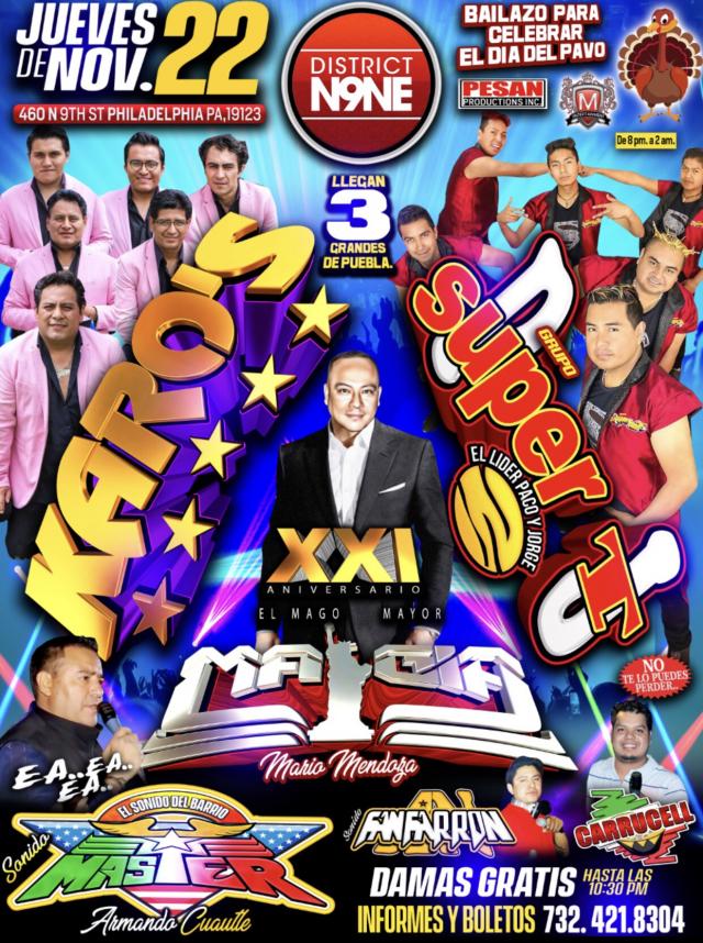GRUPO KAROS,  GRUPO SUPER T,  Y SONIDO MASTER