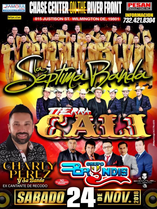 LA SEPTIMA BANDA, TIERRA CALI, CHARLY PEREZ Y SU BANDA, GRUPO BRYNDIS