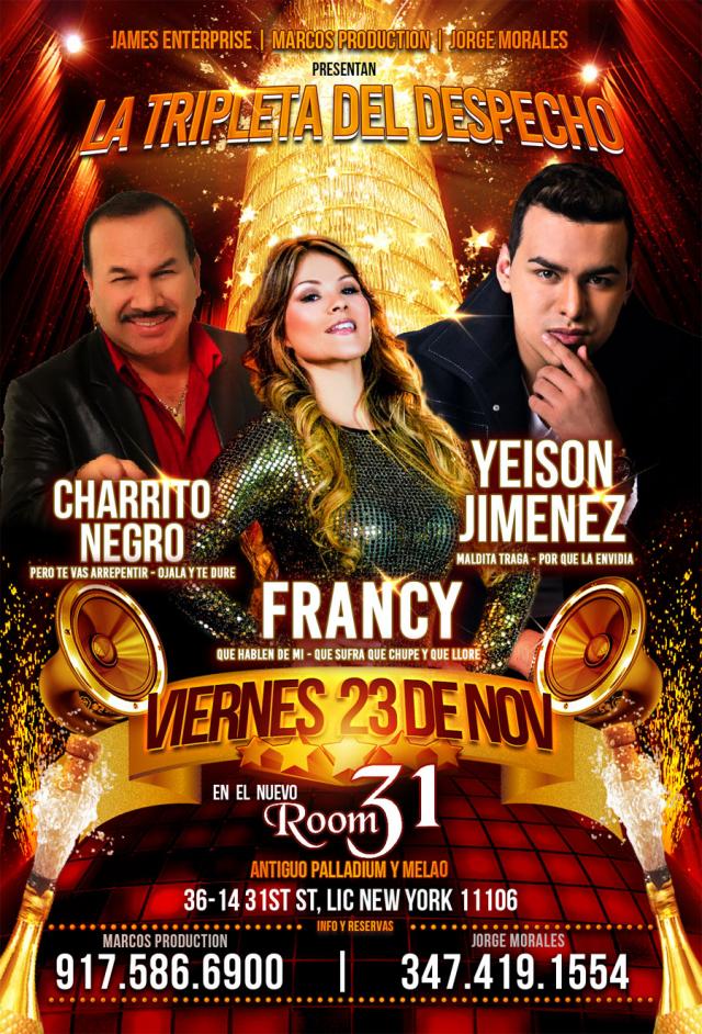 EL SUPER CONCIERTO DEL DESPECHO CON  FRANCY,     YEISON JIMENEZ Y EL CHARRITO NEGRO