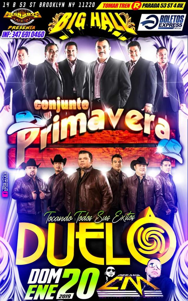 CONJUNTO PRIMAVERA, DUELO Tickets BoletosExpress