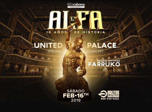 Buy tickets for EL ALFA EN CONCIERTO EL ALFA EN CONCIERTO