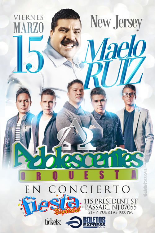 Buy tickets for MAELO RUIZ & LOS ADOLESCENTES ORQUESTA MAELO RUIZ & LOS ADOLESCENTES ORQUESTA