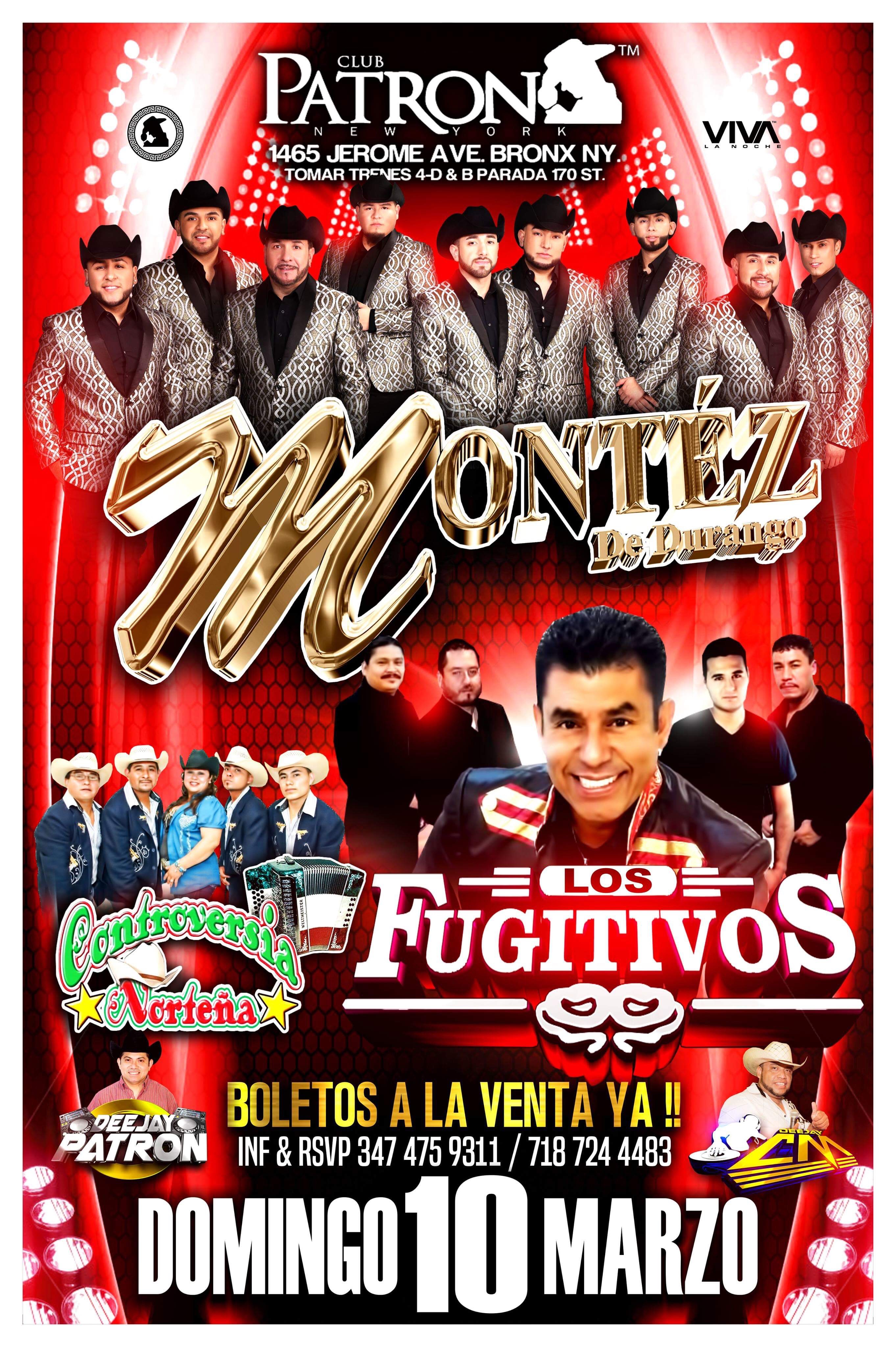 Buy tickets for MONTEZ DE DURANGO & LOS FUGITIVOS MONTEZ DE DURANGO & LOS FUGITIVOS