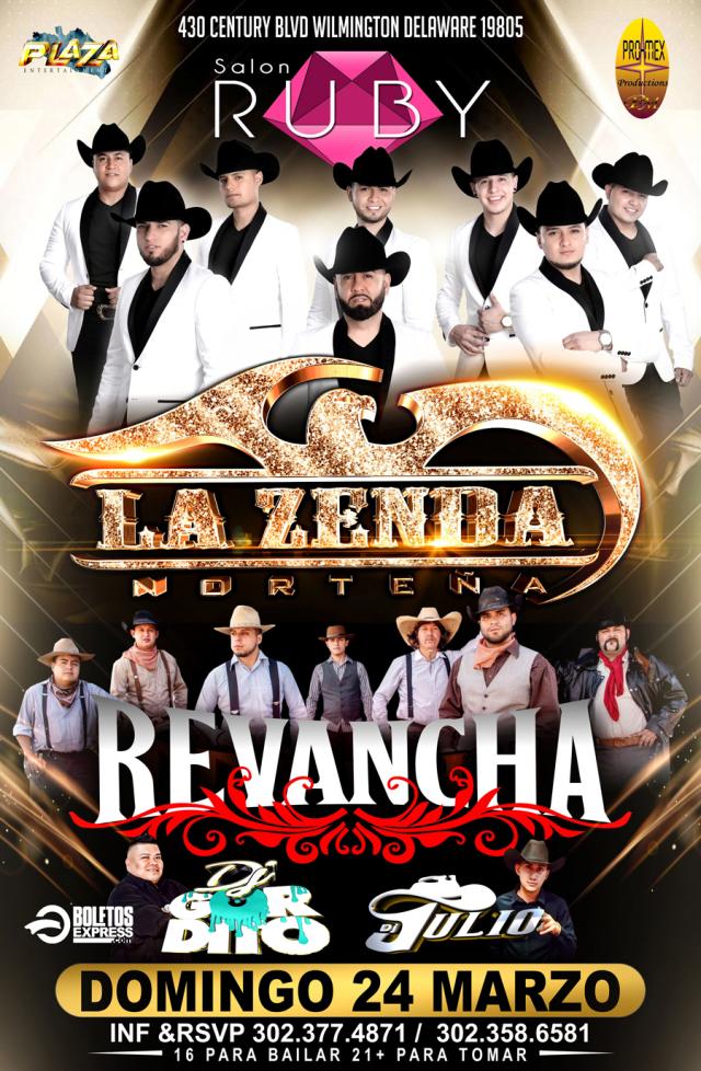 LA ZENDA NORTEÑA & LA REVANCHA Tickets BoletosExpress
