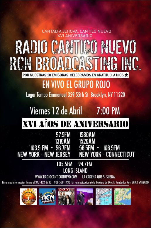 Radio Cantico Nuevo Xvi Aniversario Rojo En Vivo Tickets Boletos