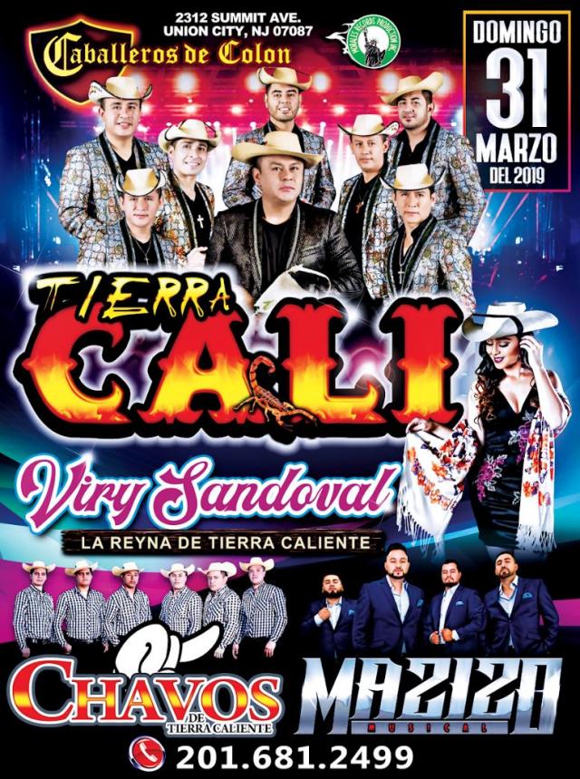 TIERRA CALI, VIRY SANDOVAL, GRUPO CHAVOS & MA2120 MUSICAL