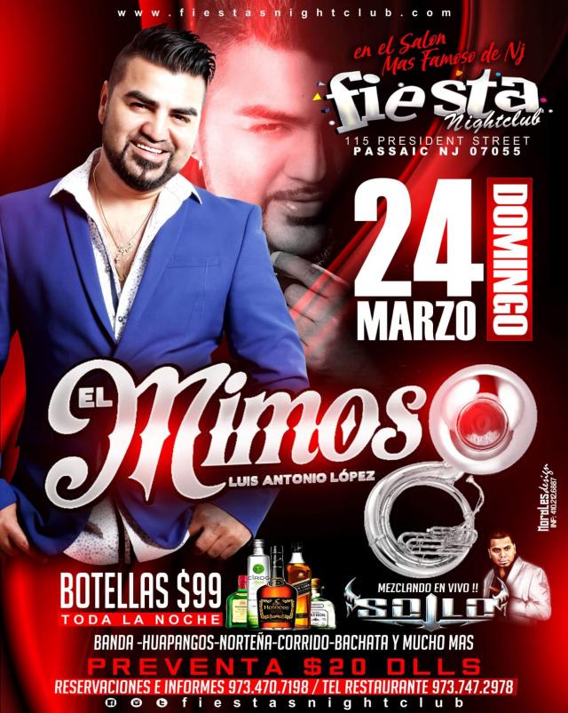 EL MIMOSO (Cancelled) Tickets - BoletosExpress