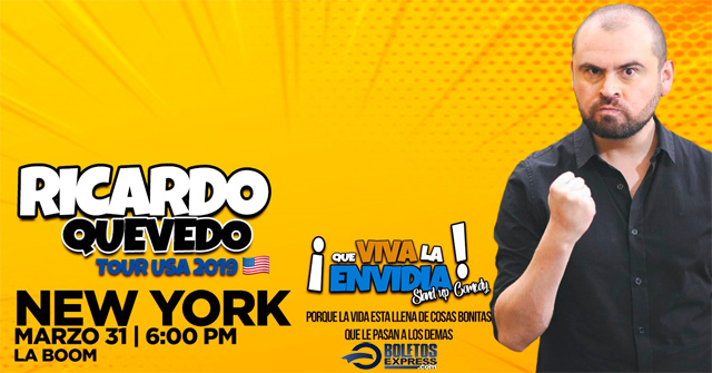 Buy tickets for RICARDO QUEVEDO - NEW YORK RICARDO QUEVEDO - NEW YORK