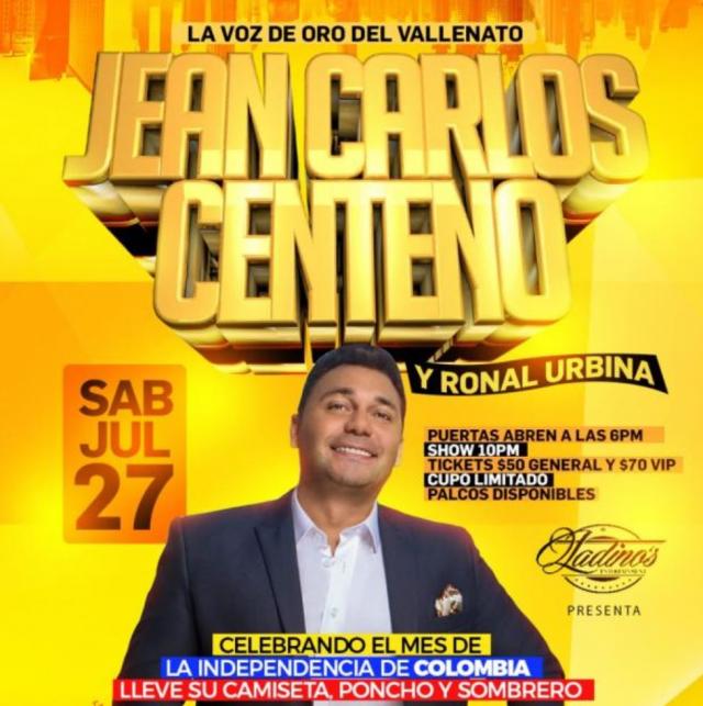 Buy tickets for JEAN CARLOS CENTENO JEAN CARLOS CENTENO