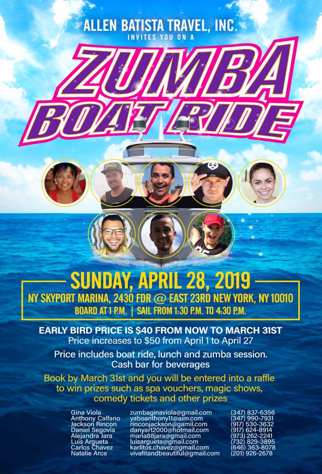 Buy tickets for NY Fitness Session Featuring Zumba Boat Ride NY Fitness Session Featuring Zumba Boat Ride