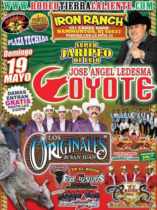 SUPER JARIPEO JOSE ANGEL LEDESMA EL COYOTE, LOS ORIGINALES DE SAN JUAN, BANDA LA PRENDIDA & MAS