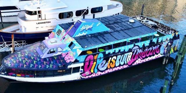 NYC Floating Art Gallery Yacht Party Cruise at Skyport Marina 