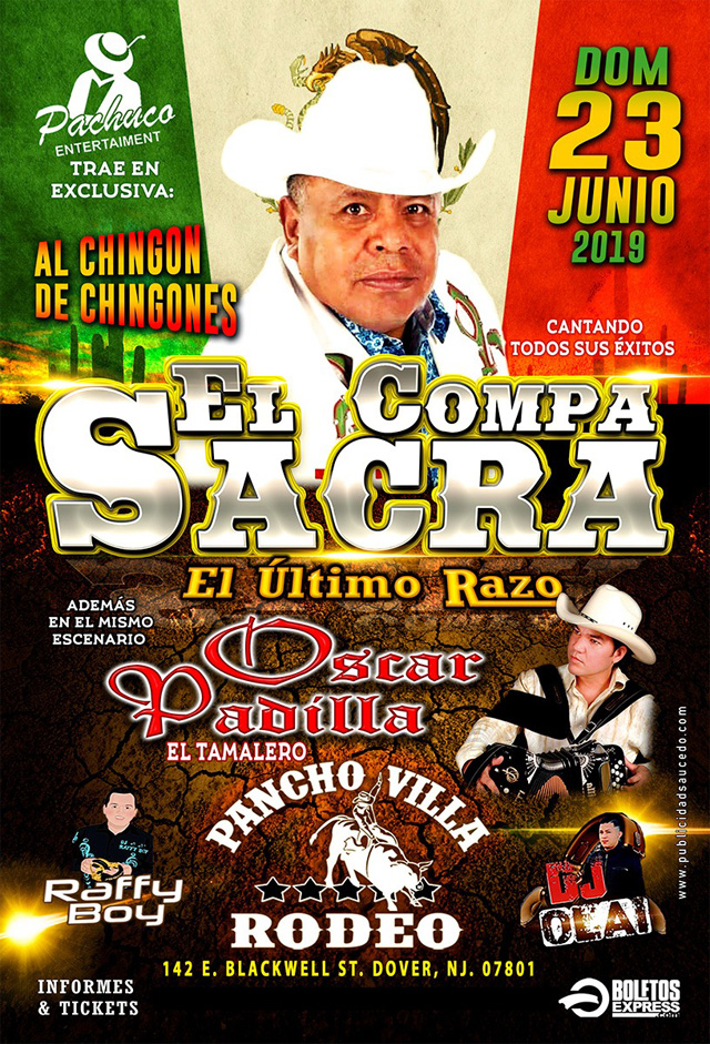 Buy tickets for EL COMPA SACRA & OSCAR PADILLA EL COMPA SACRA & OSCAR PADILLA
