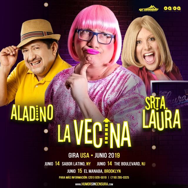 LA VECINA, SRTA LAURA & ALADINO
