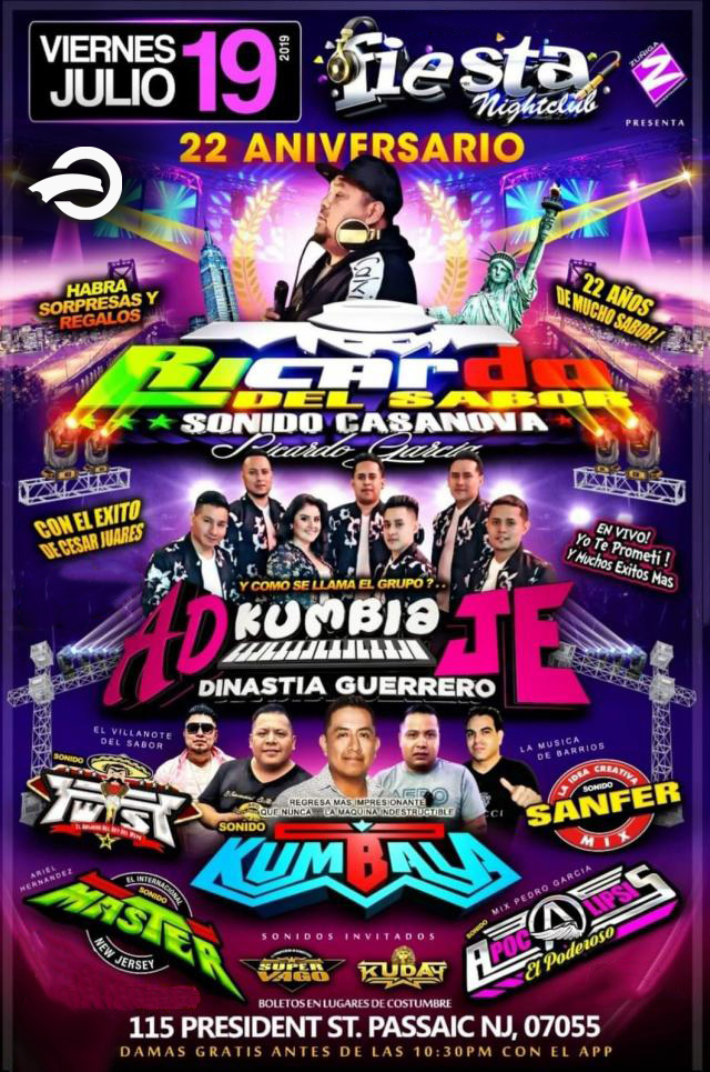 Buy tickets for 22 ANIVERSARIO RICARDO DEL SABOR CASANOVA 22 ANIVERSARIO RICARDO DEL SABOR CASANOVA