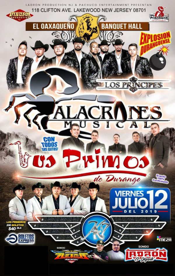 ALACRANES MUSICAL, LOS PRIMOS DE DURANGO & GRUPO AK-7